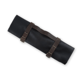 Vintage Leather Black Knife Roll - 7 Pocket - Xtrusion Overland
