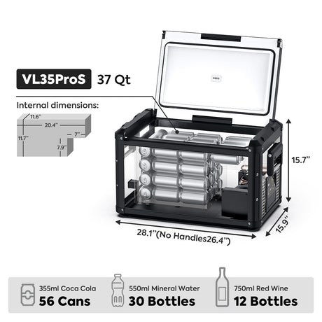 VL35ProS Single Zone Portable Fridge Freezer | ICECO | 35 LT - Xtrusion Overland