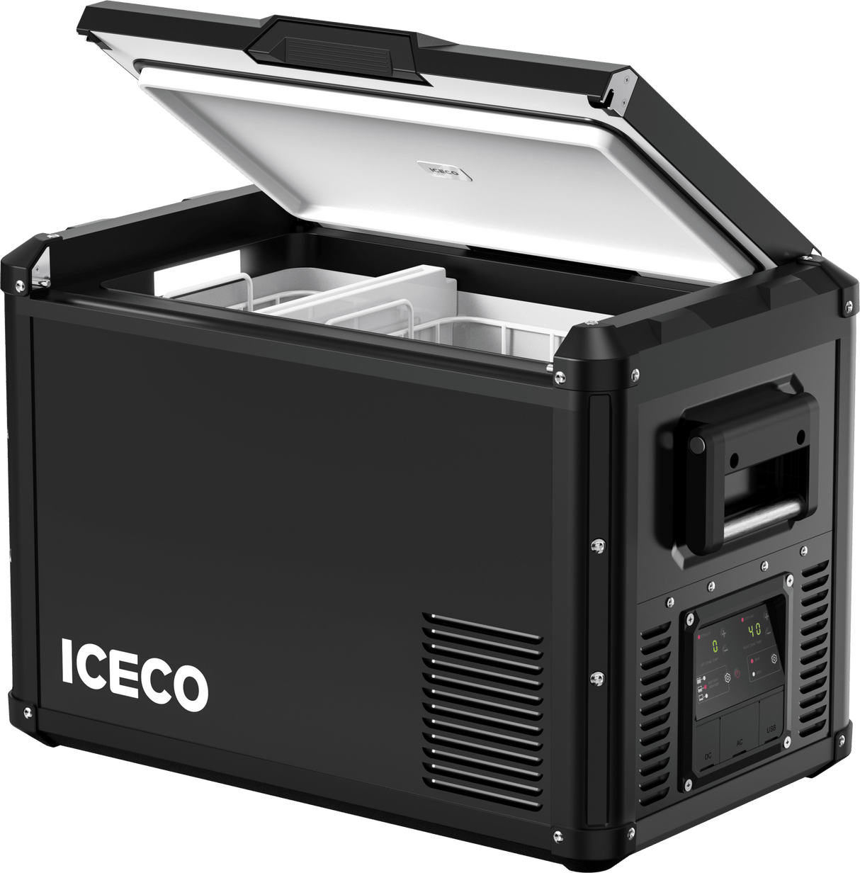VL45ProD Dual Zone Portable Freezer - Black | ICECO - Xtrusion Overland