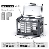 VL45ProD Dual Zone Portable Freezer - Black | ICECO - Xtrusion Overland