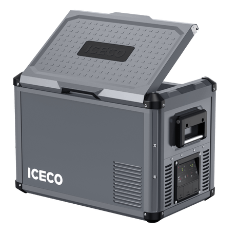 VL45ProD Dual Zone Portable Freezer - Gray | ICECO - Xtrusion Overland