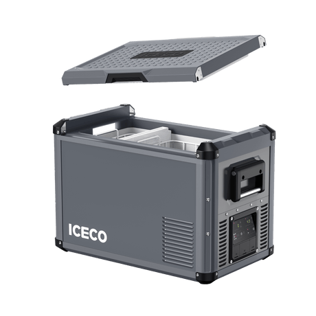 VL45ProD Dual Zone Portable Freezer - Gray | ICECO - Xtrusion Overland