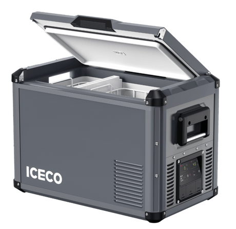 VL45ProD Dual Zone Portable Freezer - Gray | ICECO - Xtrusion Overland