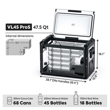 VL45ProS Single Zone Portable Fridge Freezer | ICECO | 45 LT - Xtrusion Overland