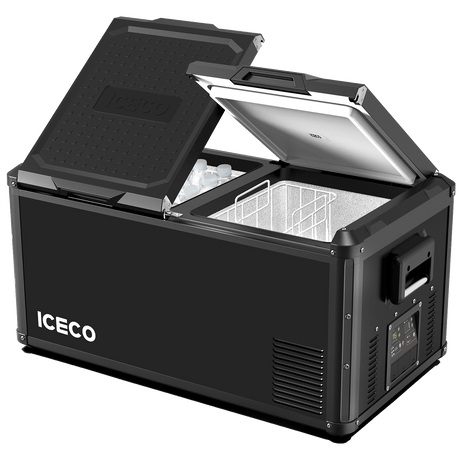 VL90ProD Dual Zone RV 12 volt Fridge Plug in Cooler | ICECO | 90 LT - Xtrusion Overland