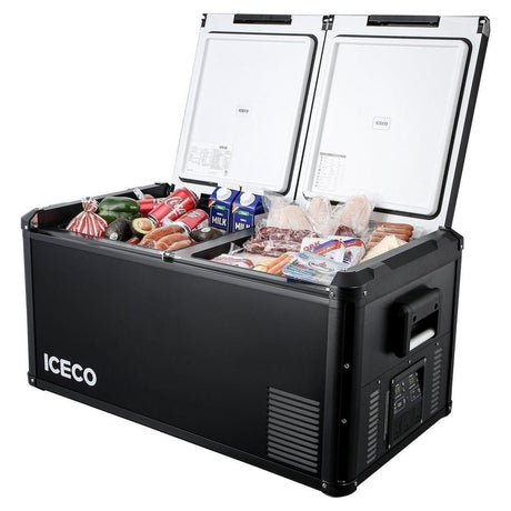 VL90ProD Dual Zone RV 12 volt Fridge Plug in Cooler | ICECO | 90 LT - Xtrusion Overland