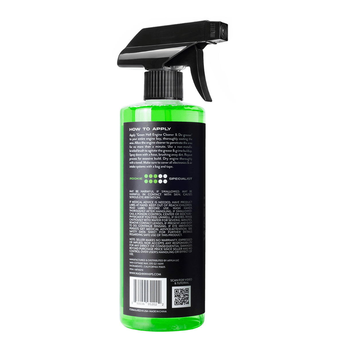 WASH&WHIPS Green Hell Engine Cleaner & Degreaser - Xtrusion Overland