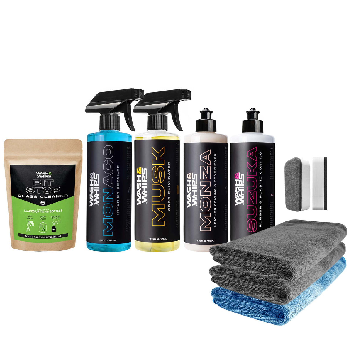 WASH&WHIPS Interior Car Detailing Kit - $95 Value - Xtrusion Overland