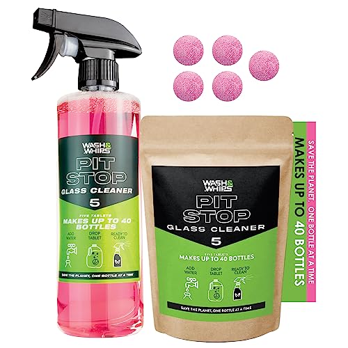 WASH&WHIPS Pit Stop Glass Cleaner / All Surface Cleaner Refill Tablets (Makes 5 Gallons) - Xtrusion Overland
