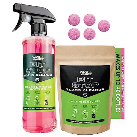 WASH&WHIPS Pit Stop Glass Cleaner / All Surface Cleaner Refill Tablets (Makes 5 Gallons) - Xtrusion Overland