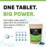 WASH&WHIPS Pit Stop Glass Cleaner / All Surface Cleaner Refill Tablets (Makes 5 Gallons) - Xtrusion Overland