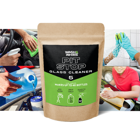 WASH&WHIPS Pit Stop Glass Cleaner / All Surface Cleaner Refill Tablets (Makes 5 Gallons) - Xtrusion Overland