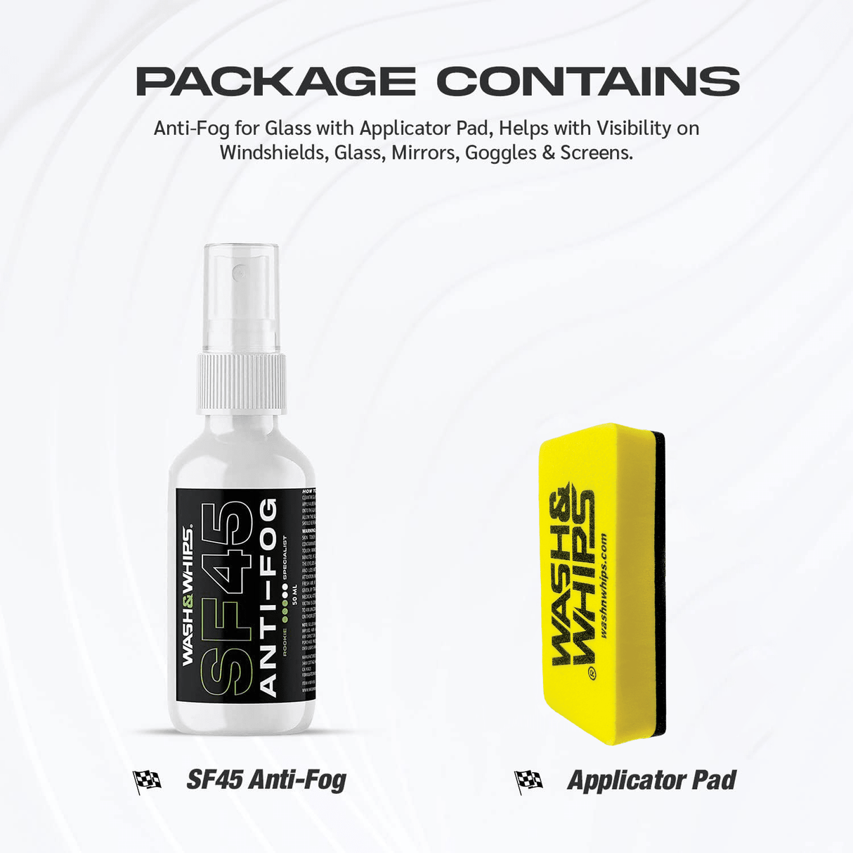 WASH&WHIPS SF45 Anti-Fog For Car Windshields - Xtrusion Overland
