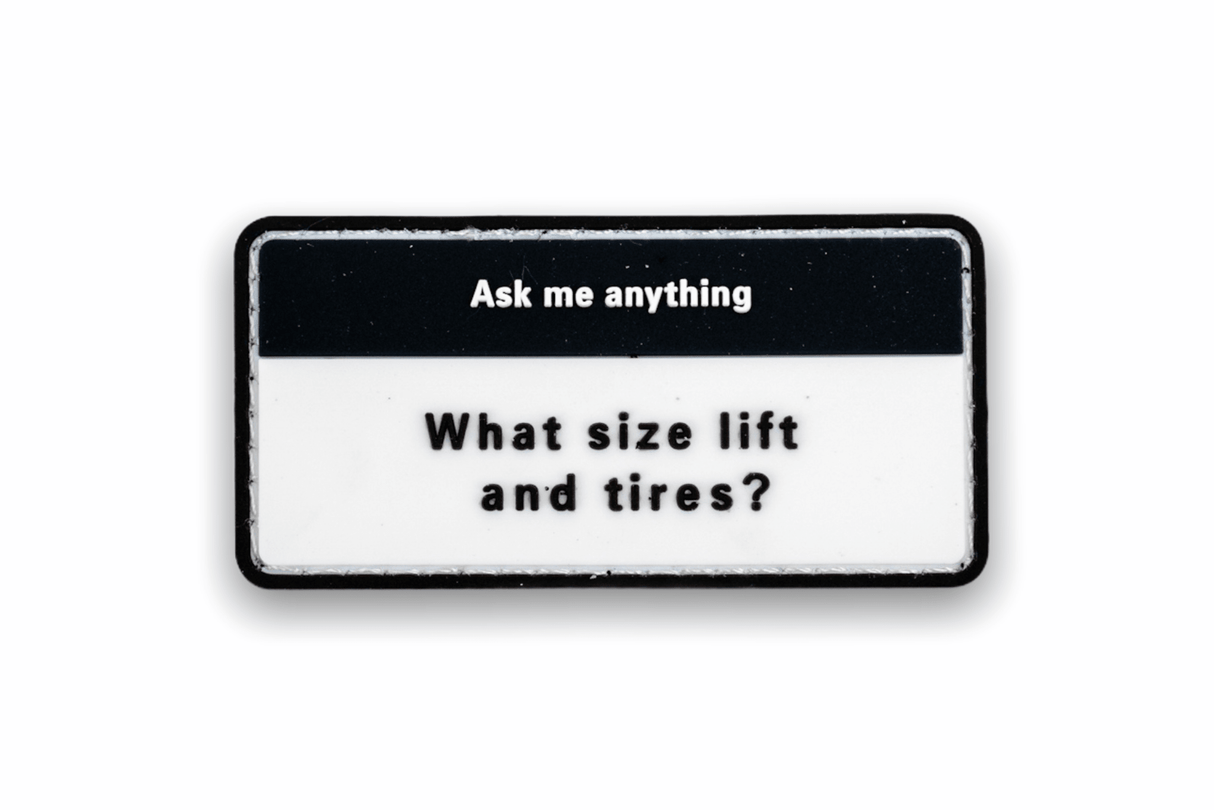 What Lift and Tires Patch - Xtrusion Overland