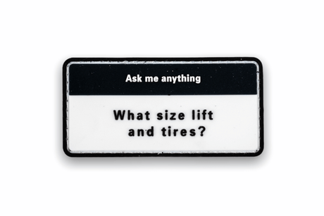 What Lift and Tires Patch - Xtrusion Overland