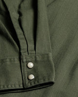 Earl Denim Shirt - Dusty Olive