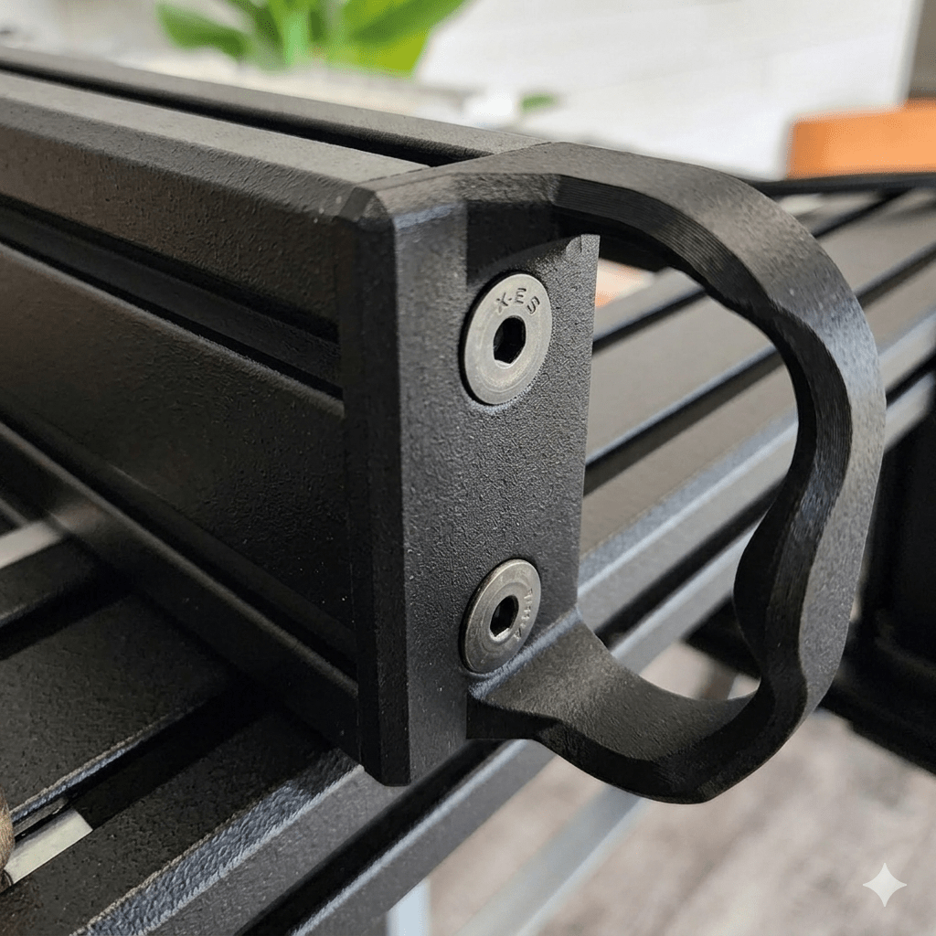XTR Carbon-Fiber Slide-Out Pull Handle | Bed Rack - Xtrusion Overland