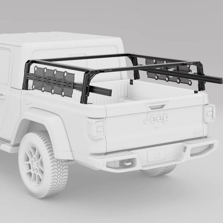 XTR1 Bed Rack for Jeep Gladiator with RuggedRidge Armis w/MaxTrack Rails - Xtrusion Overland