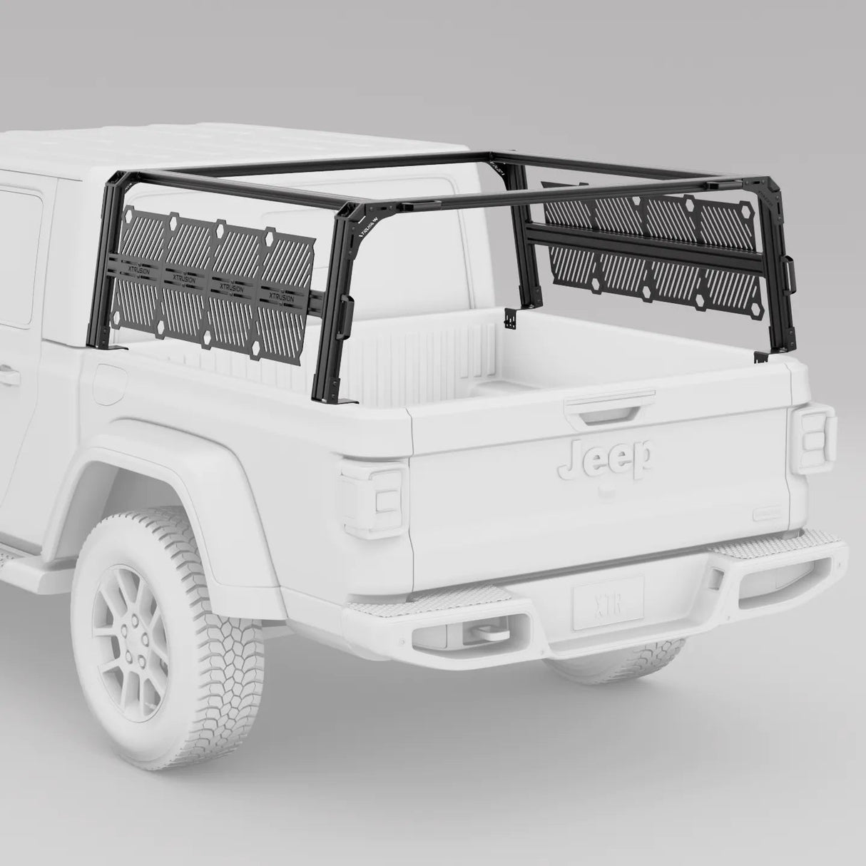 XTR1 Bed Rack for Jeep Gladiator with RuggedRidge Armis w/MaxTrack Rails - Xtrusion Overland