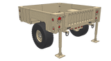 XTR3 Bed Rack for M1101 Style Military Trailer - Xtrusion Overland
