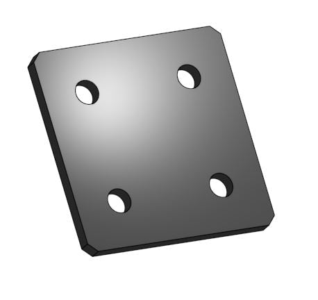 4-Hole Joint Plate (6061-T6 Aluminum) | T-Slot Extrusion Connector - Xtrusion Overland