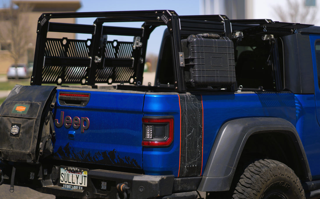 XTR3 Bed Rack for Jeep Gladiator - Ozark Overland Adventures Edition