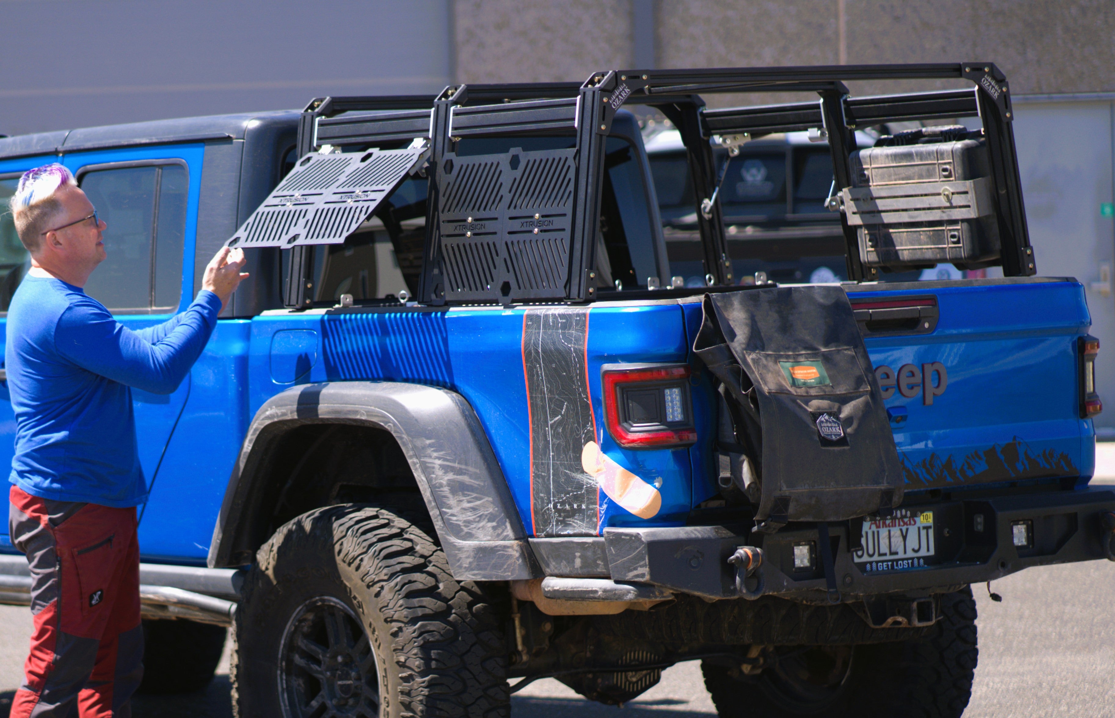 XTR3 Bed Rack for Jeep Gladiator - Ozark Overland Adventures Edition
