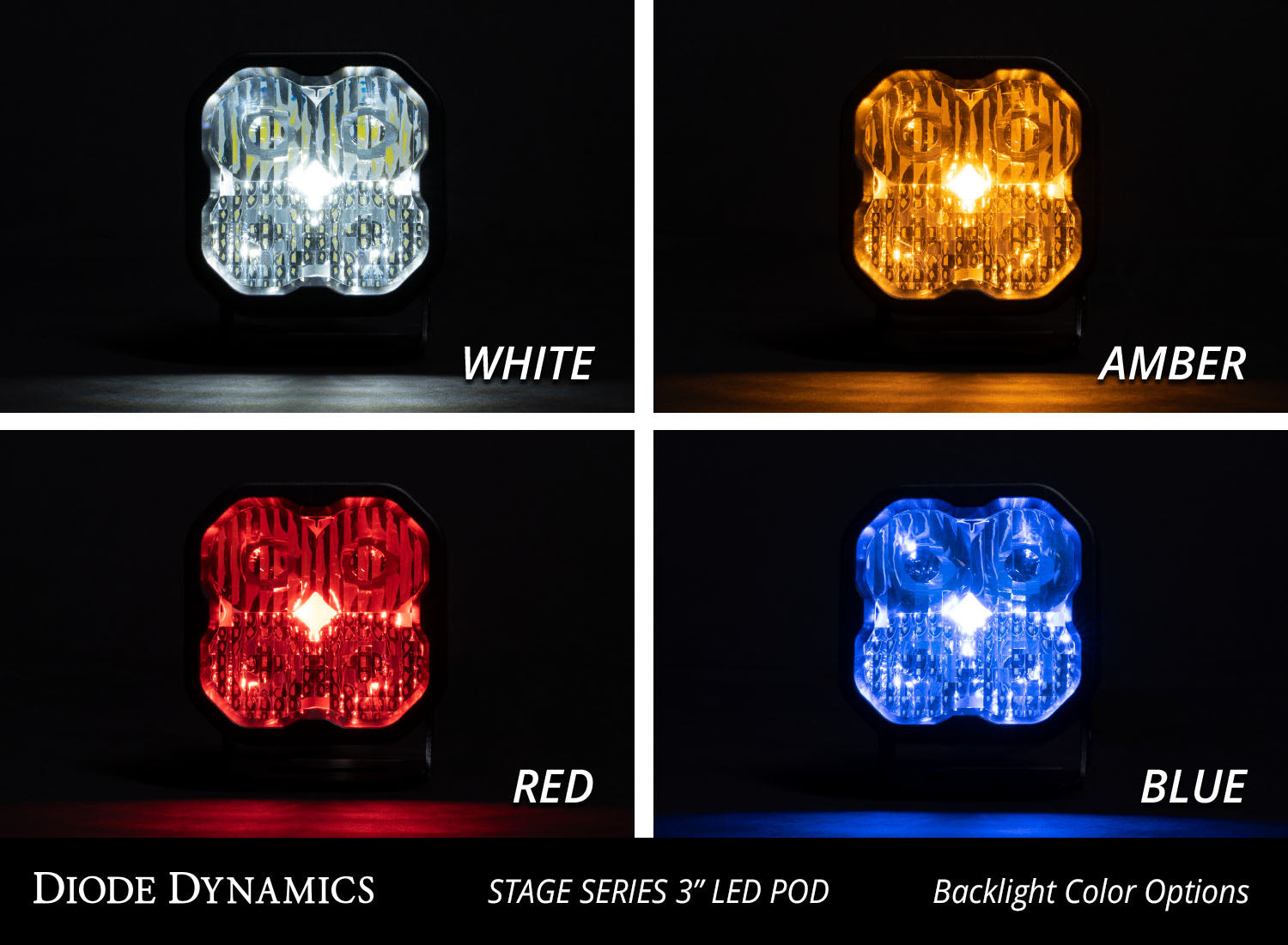 Diode Dynamics SS3 Sport Backlit LED Pod Lights