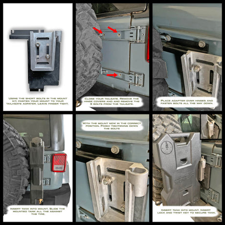 Midnight Forest Jeep JK Tailgate Adapter