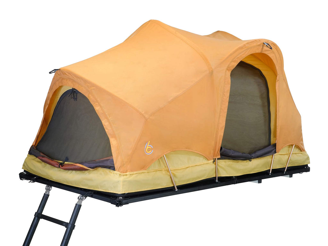 Rev Roof Top Tent desert style screen up by c6 outdoor