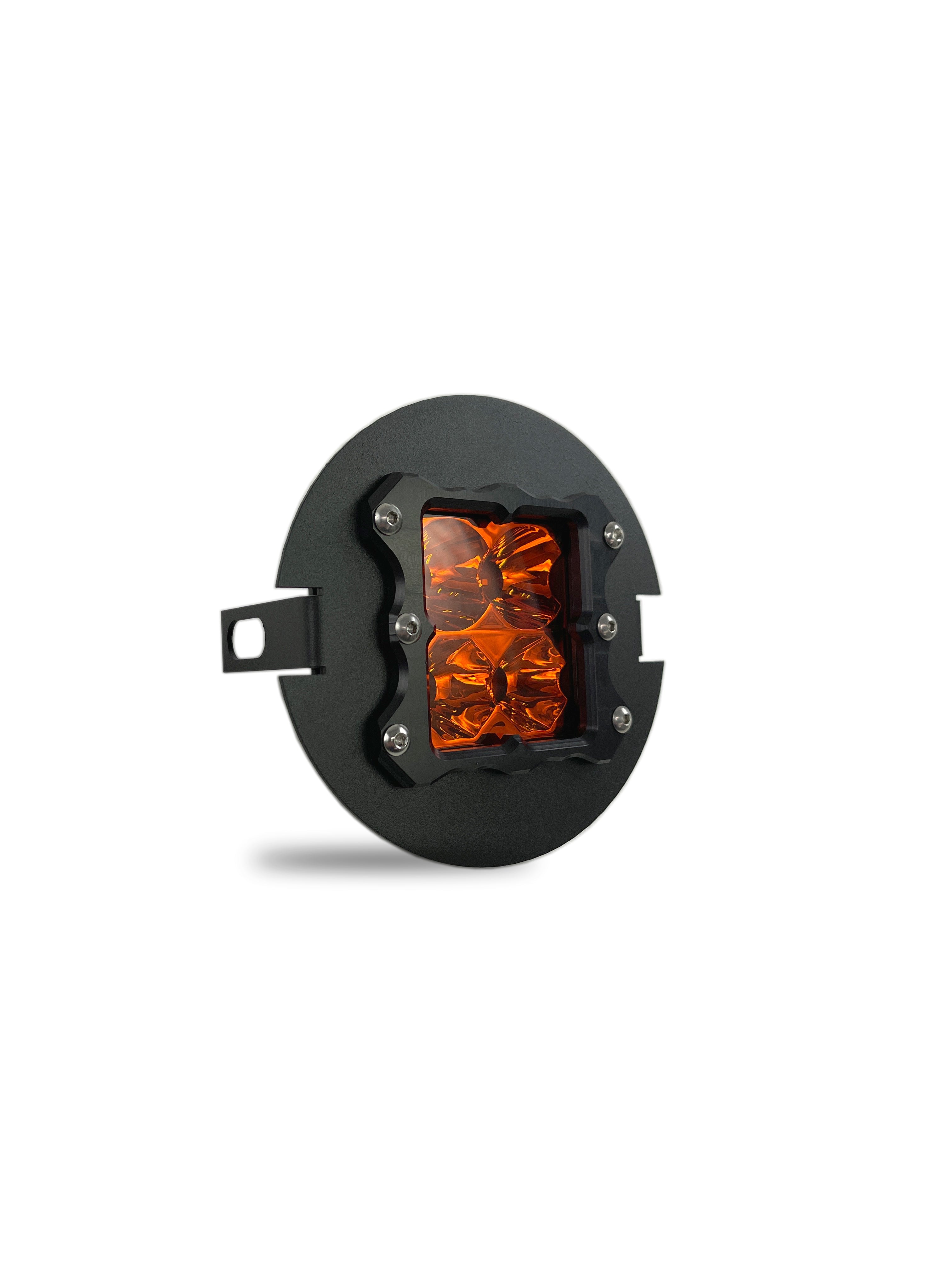 studio shot of amber quattro ford led fog light kit
