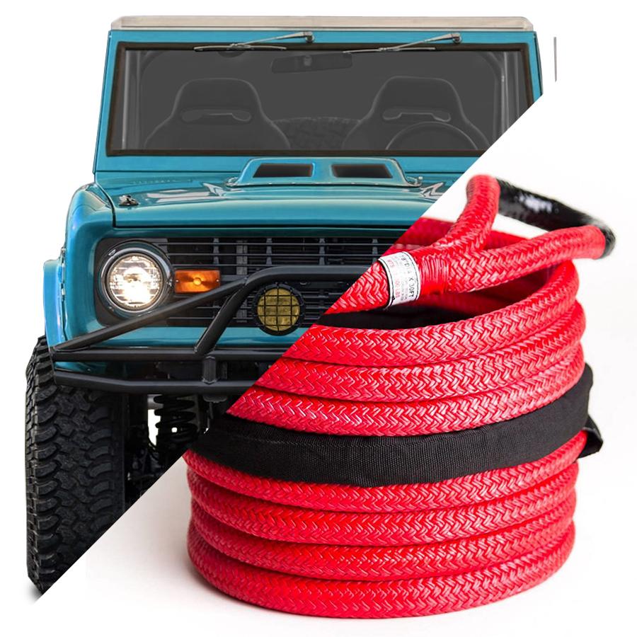 Yankum Ropes - 7/8" Kinetic Recovery Rope "Python" [ WLL 5,700-9,000 lbs] [MBS 28,600 lbs]