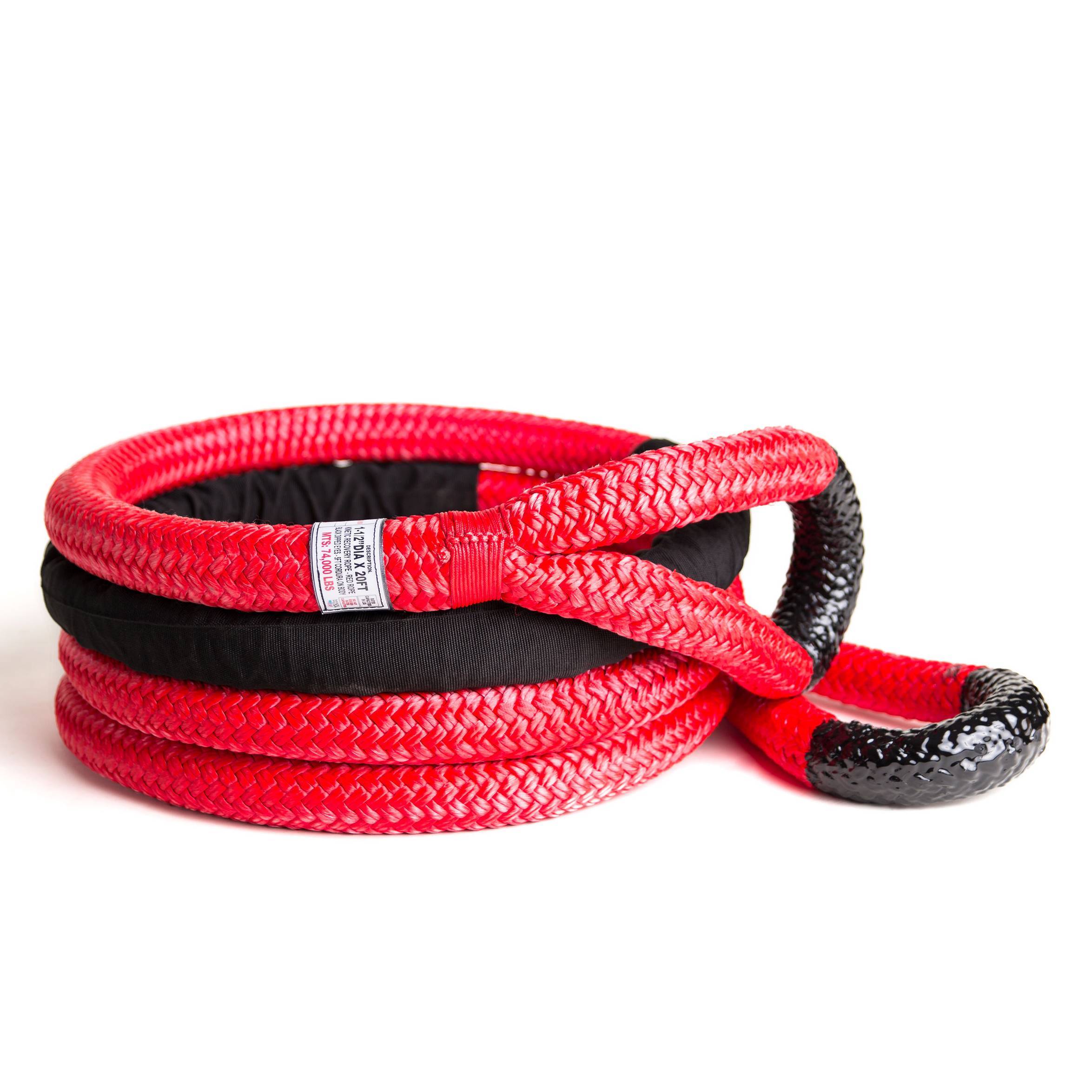 1 1/2" Yankum kinetic recovery rope, the "Cobra", for vehicles up to 27,000 lbs