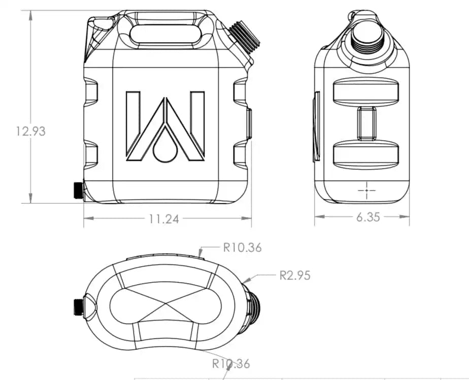 WaterPORT 2.0 Gallon Water Tank - Xtrusion Overland