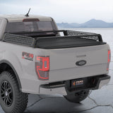 Ford Ranger render with XBRS bed bars and a MOLLE plate on each side of the bed